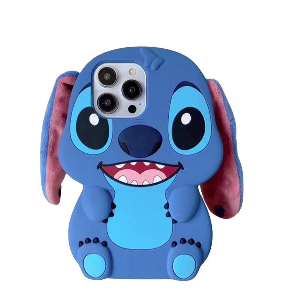 •Fun With Stitch• Playful Design iPhone Silicon Phone Case with Flappy Ears